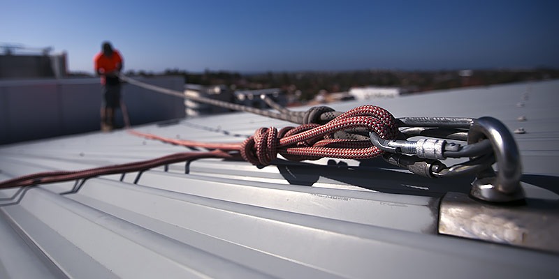 abseiling roof anchor point
